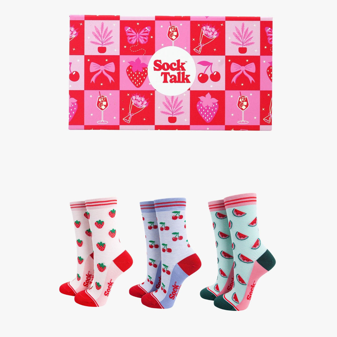 Summer-Fruits-Bamboo-Socks-Gift-Set