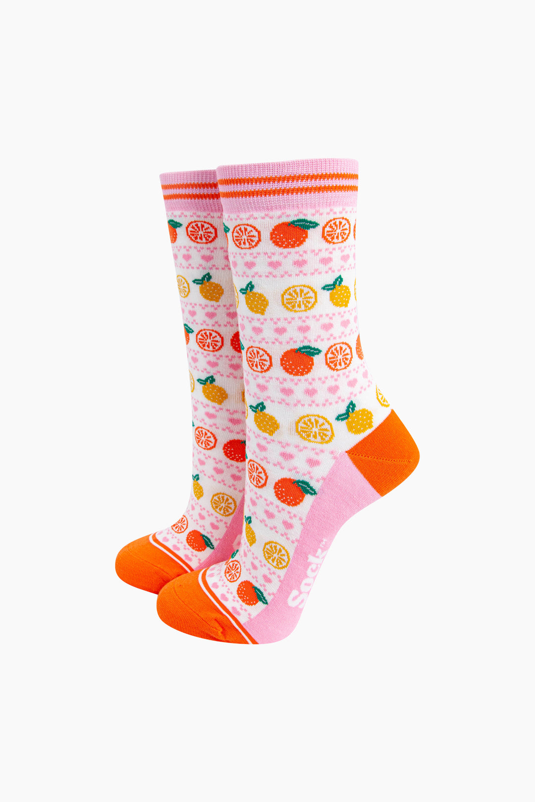 Oranges-&-Lemons-Bamboo-Socks-in-White-Mannequin
