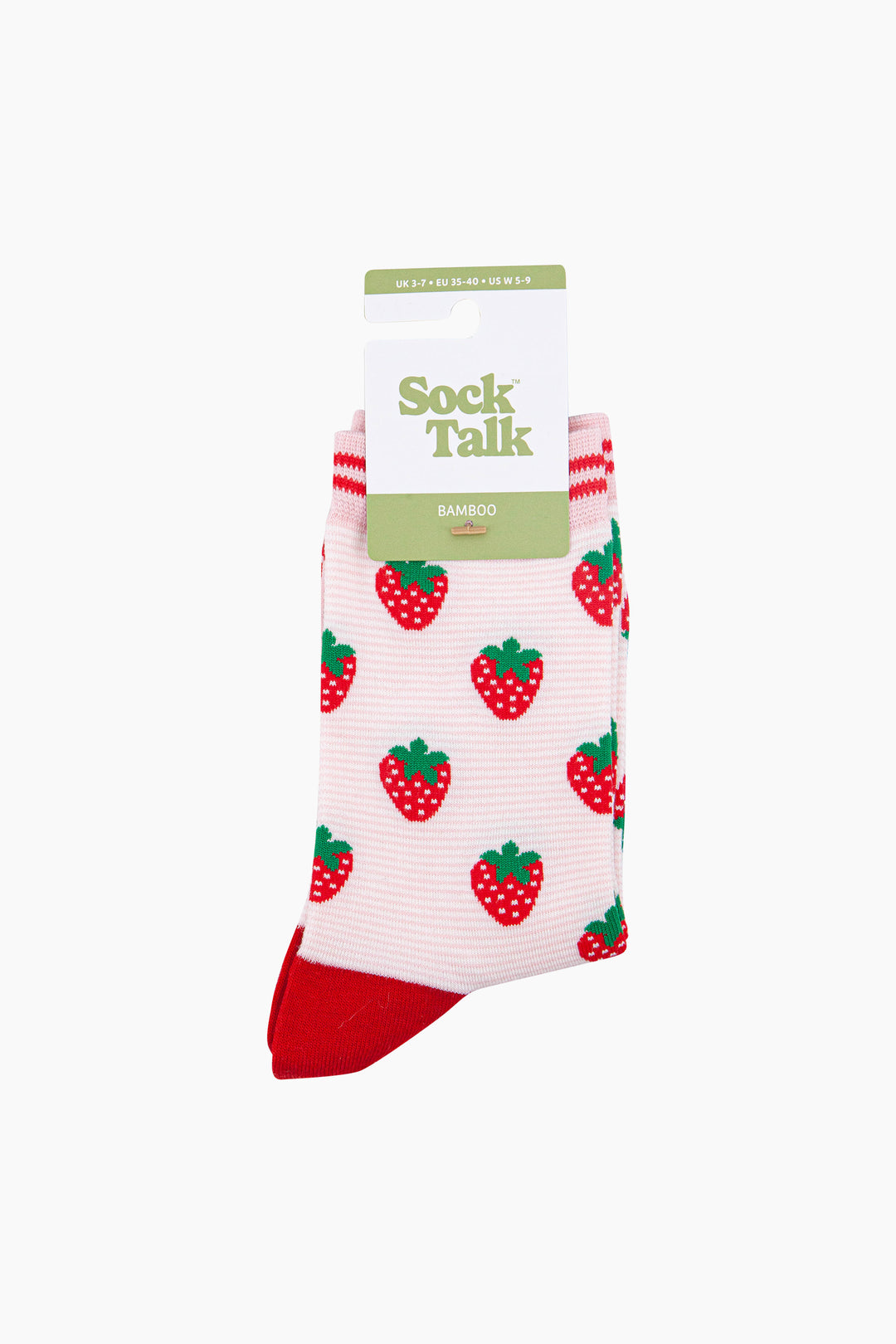 Strawberries-Bamboo-Socks-in-Light-Pink-In-Packaging