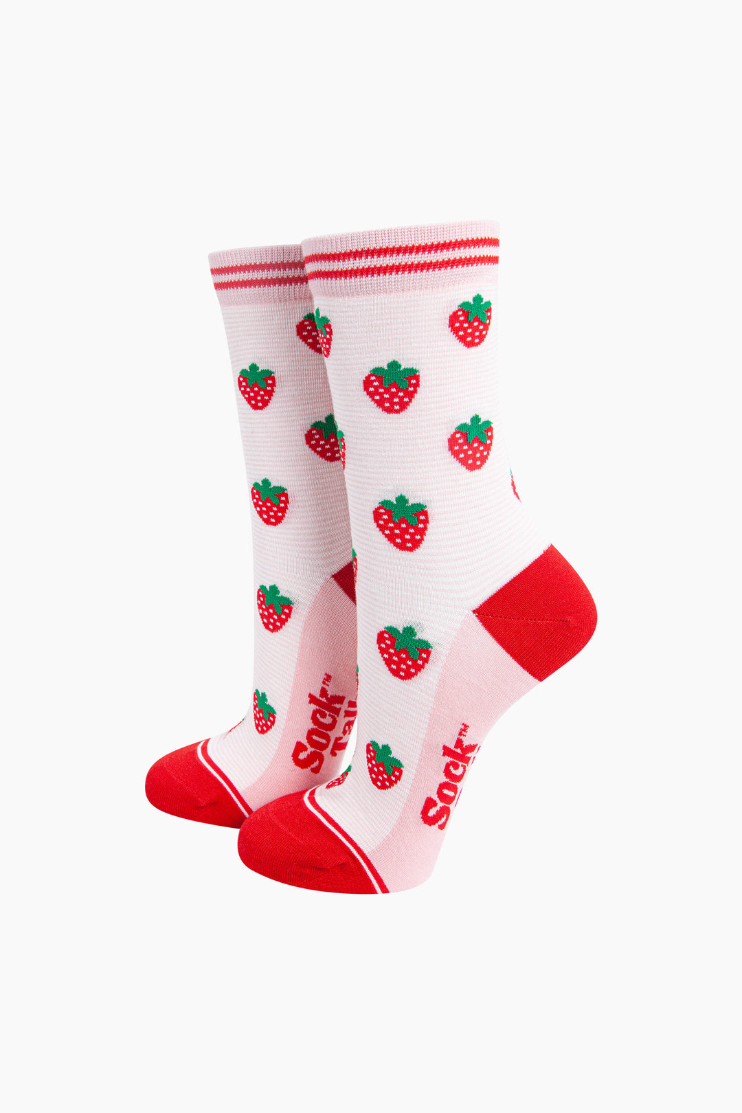 Strawberries-Bamboo-Socks-in-Light-Pink-Mannequin