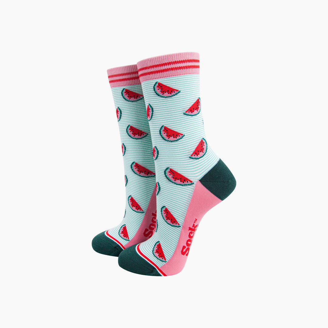 Summer-Fruits-Bamboo-Socks-Gift-Set-Watermelon