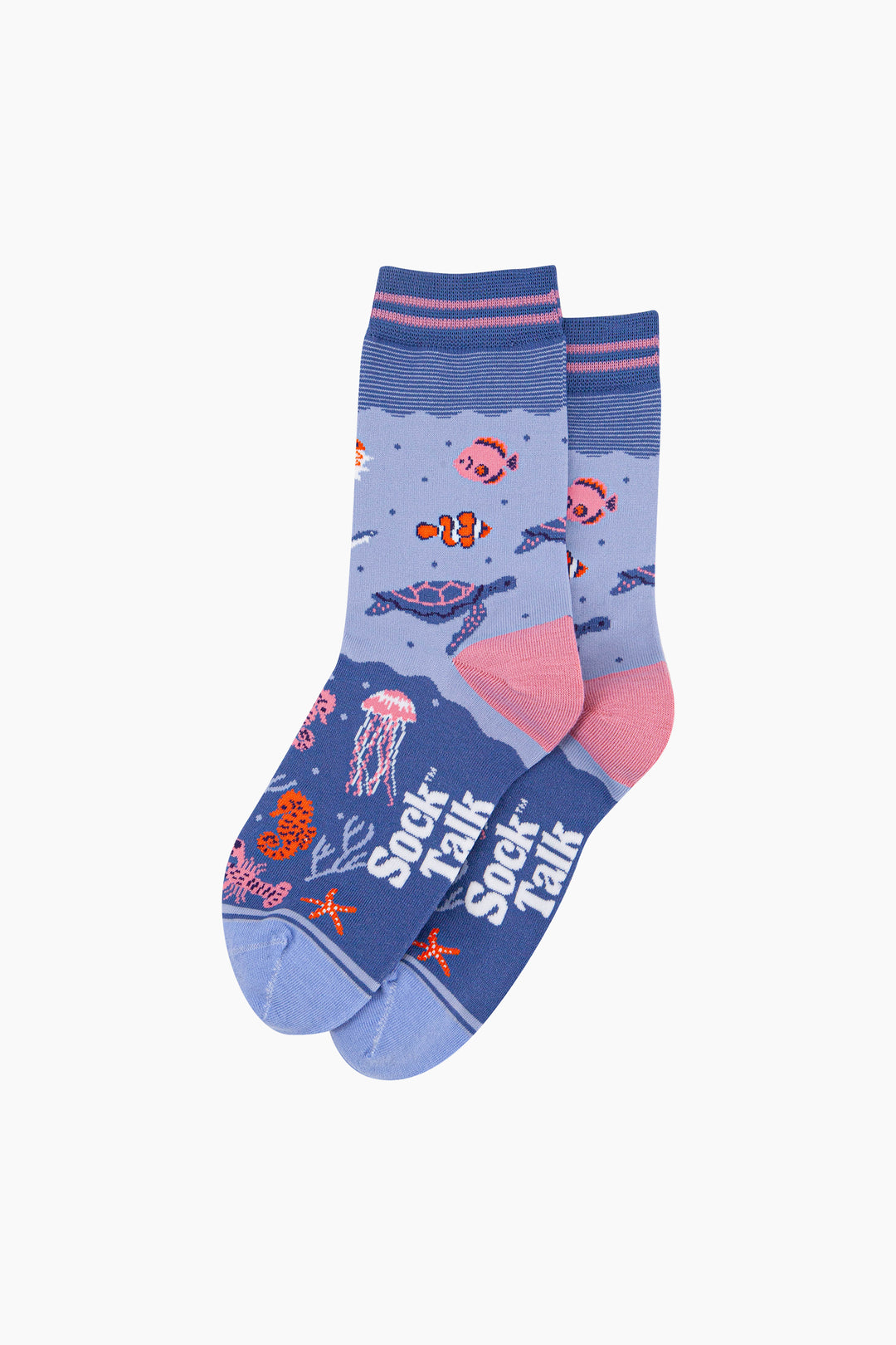 Under-The-Sea-Bamboo-Socks-in-Blue-flatlay