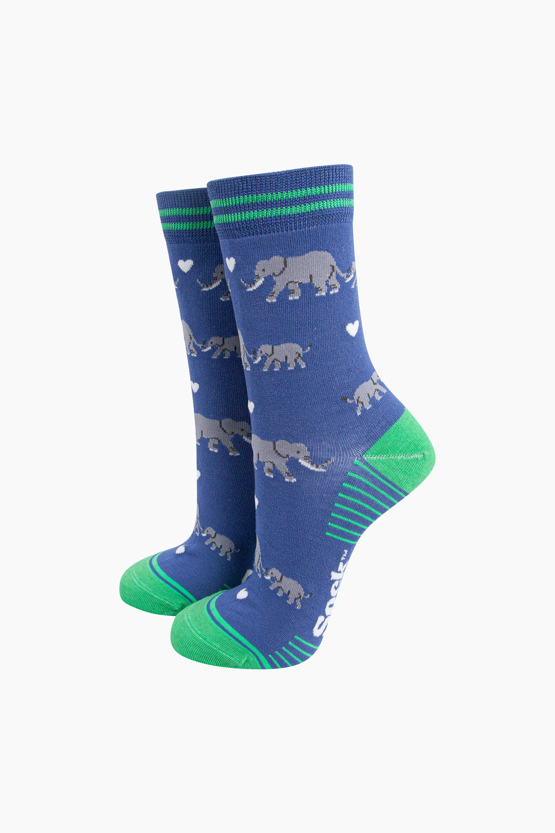 Baby-Elephants-Bamboo-Socks-in-Blue-On-Mannequin