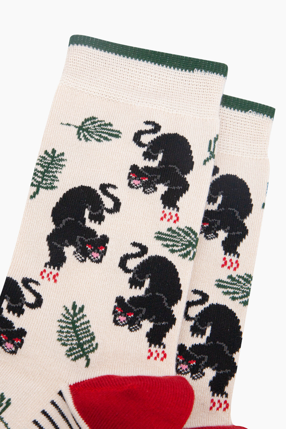 Black-Panther-Jungle-Bamboo-Socks-in-Cream-Closeup