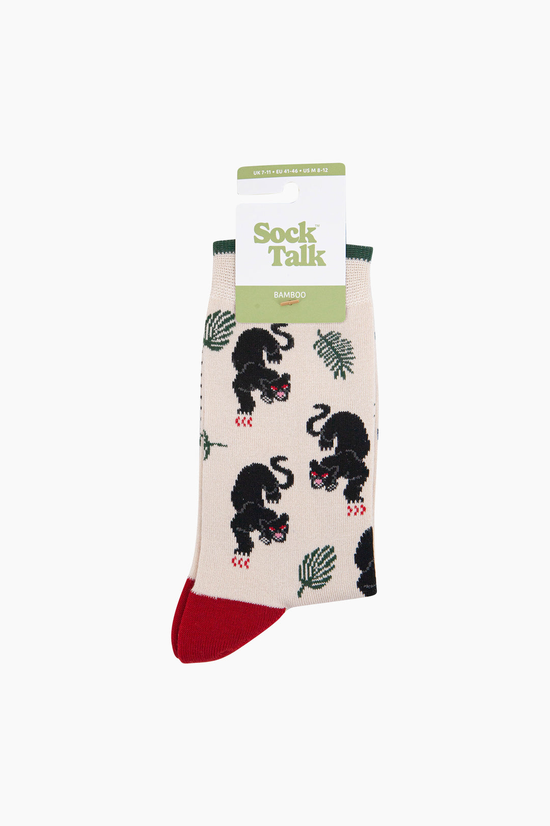Black-Panther-Jungle-Bamboo-Socks-in-Cream-In-Packaging
