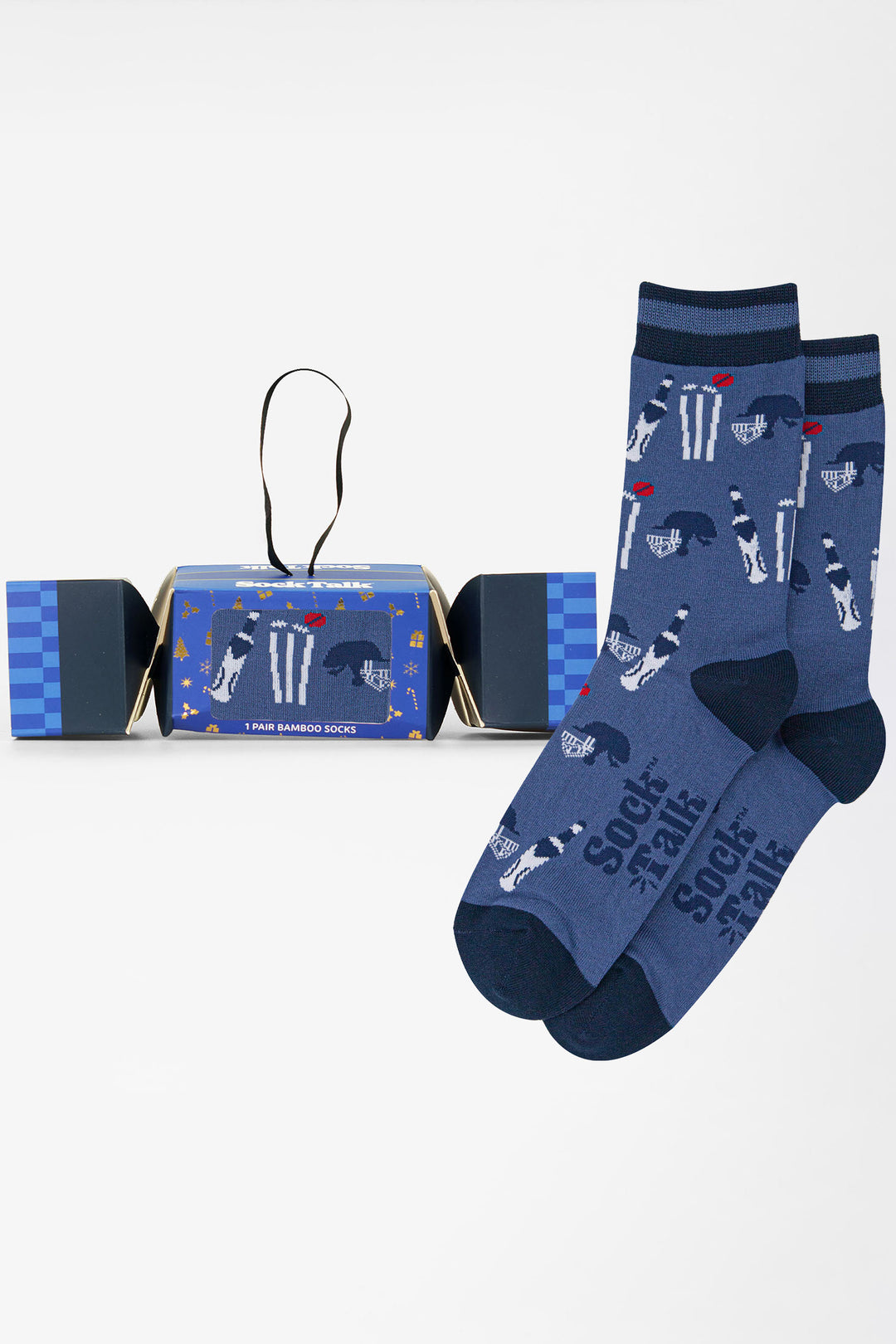 Cricket-Bamboo-Crew-Socks-Christmas-Cracker-Gift-Box-in-Denim-Blue