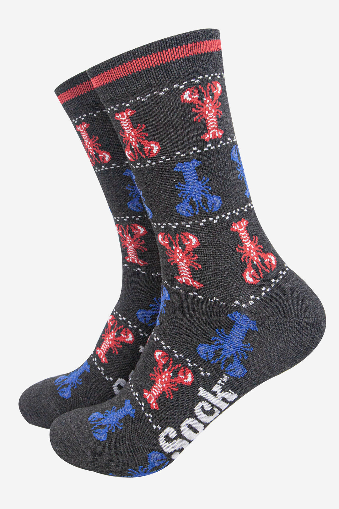 mens-bamboo-socks-black-lobsters-sealife