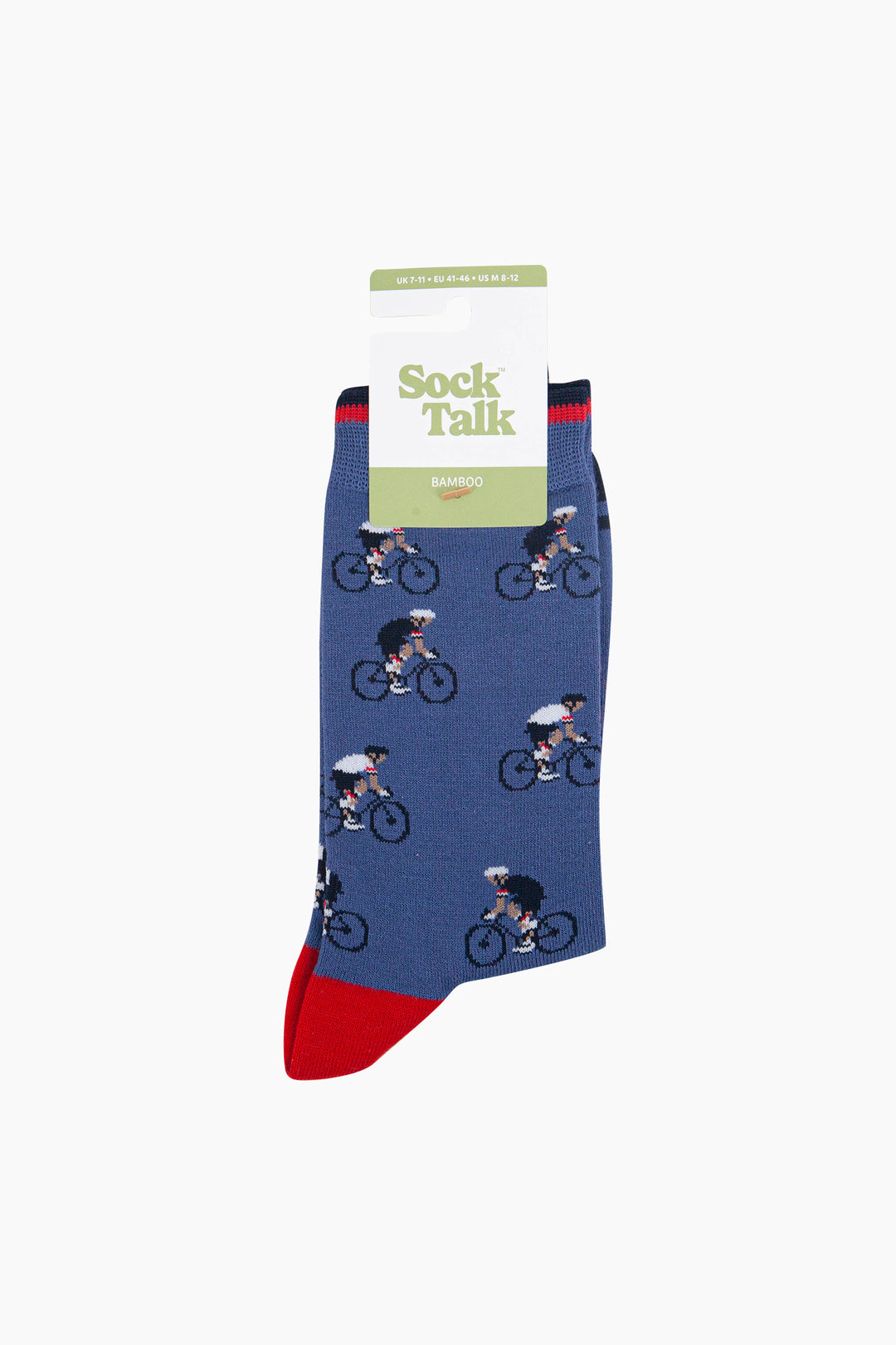 Sport-Bamboo-Crew-Socks-for-Men-Blue-Bicycle-In-Packaging