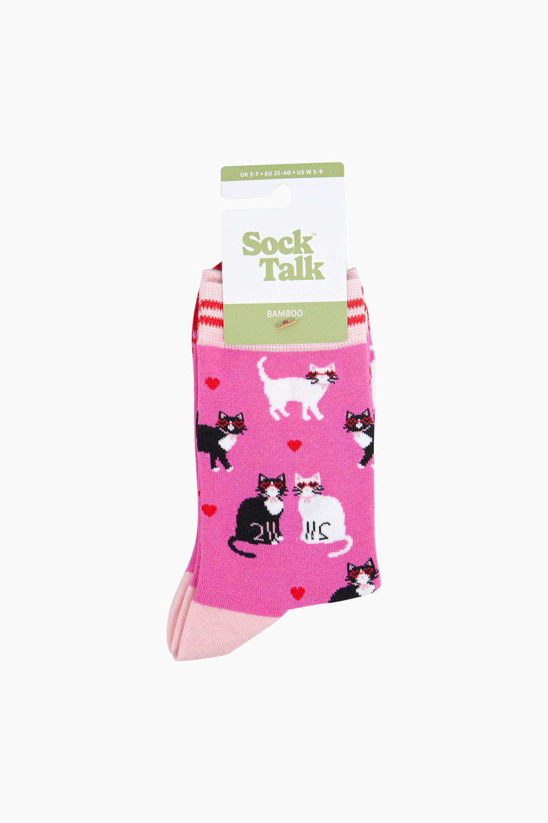 Cats-in-Love-Bamboo-Socks-in-Pink-In-Packaging