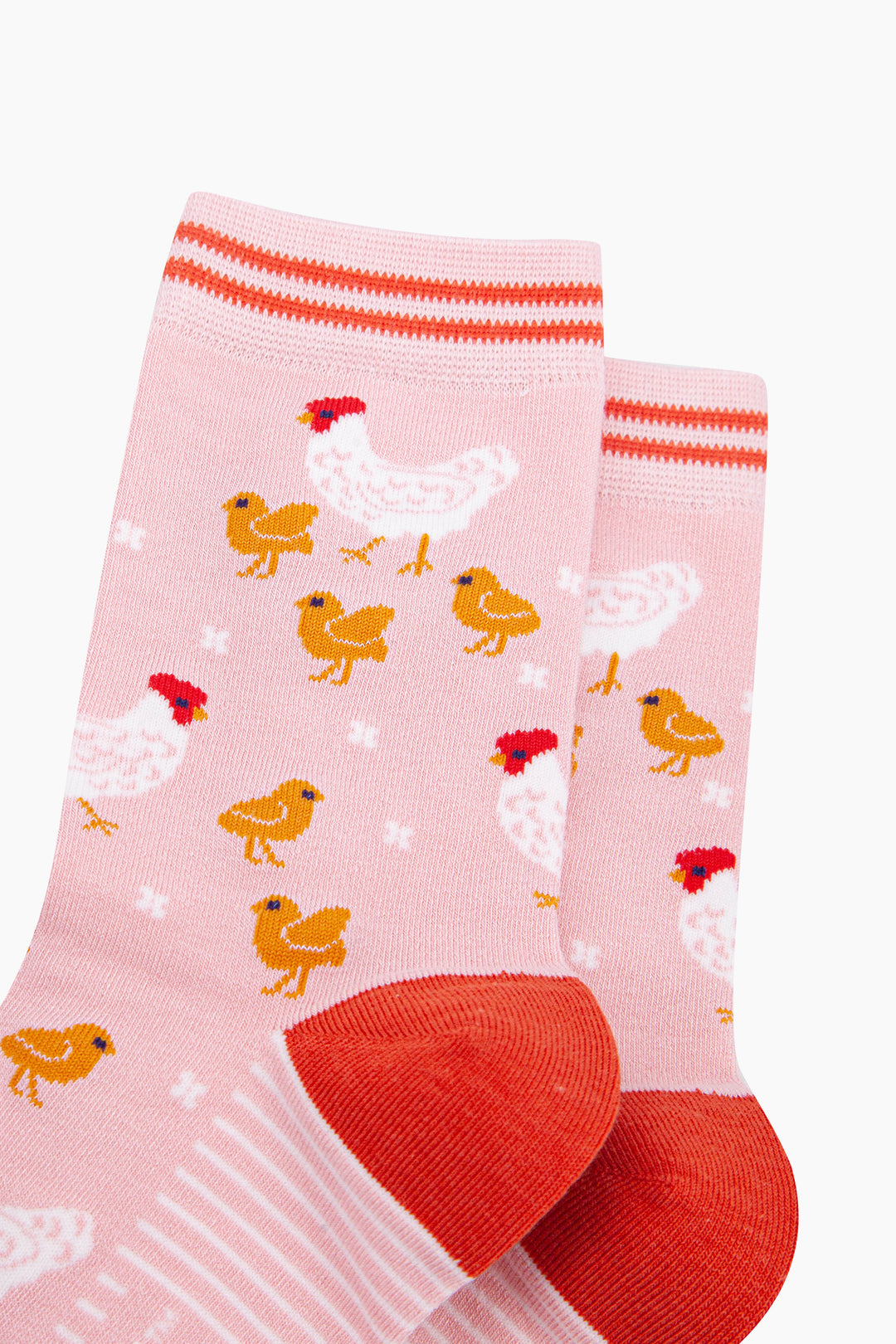 Hens-and-Chicks-Bamboo-Socks-in-Pink-Close-Up