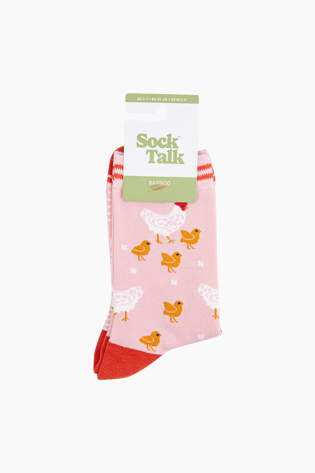 Hens-and-Chicks-Bamboo-Socks-in-Pink-In-Packaging