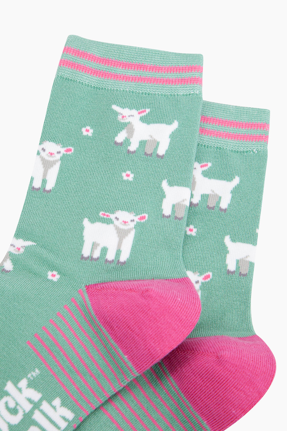 Spring-Lambs-Bamboo-Socks-in-Green-Closeup