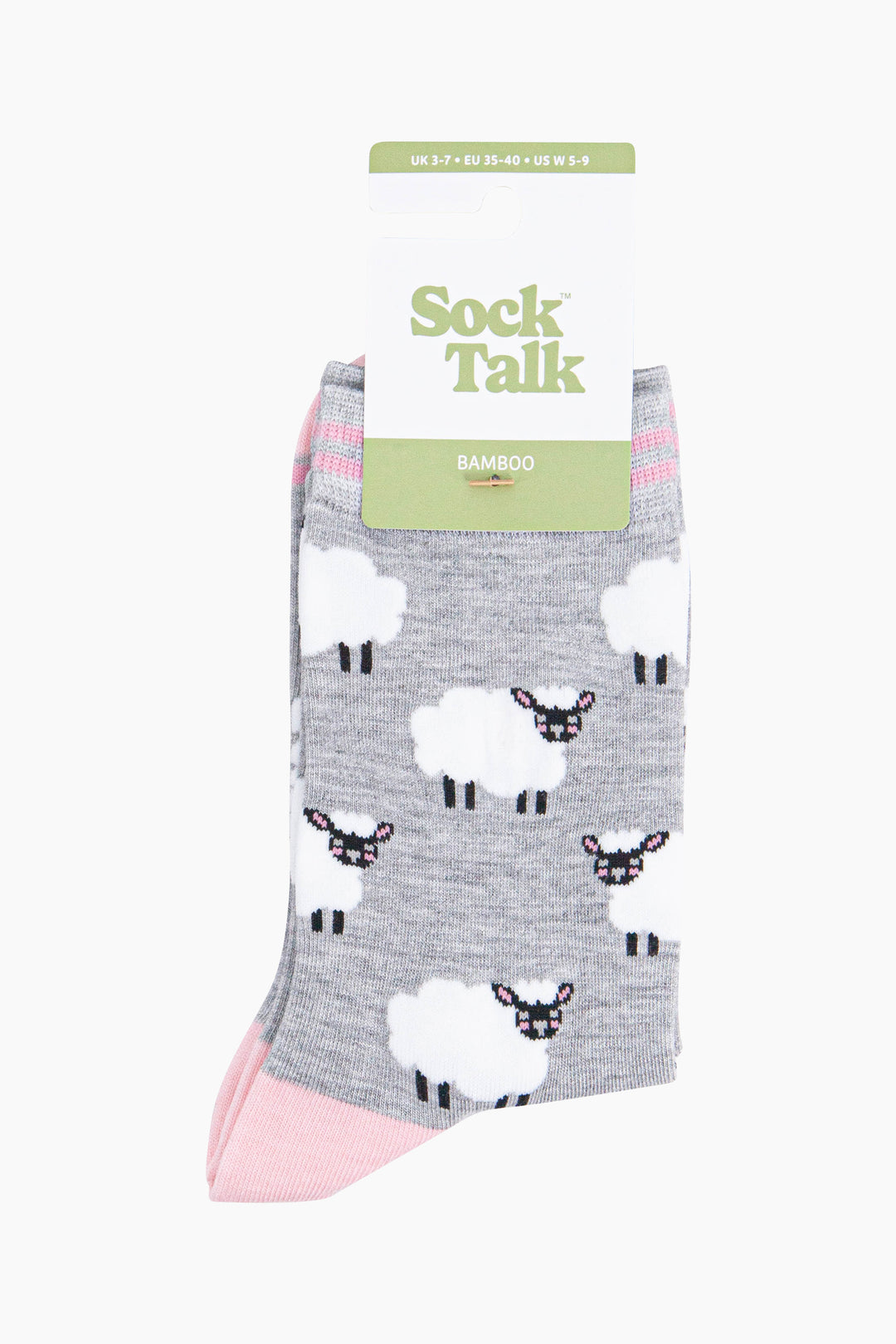 Sheep-Bamboo-Socks-in-Grey-Marl-In-Packaging