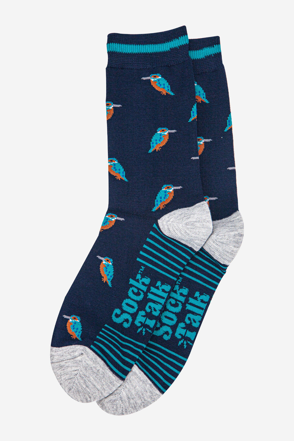 mens-bamboo-socks-navy-blue-light-grey-kingfishers-laying-flat