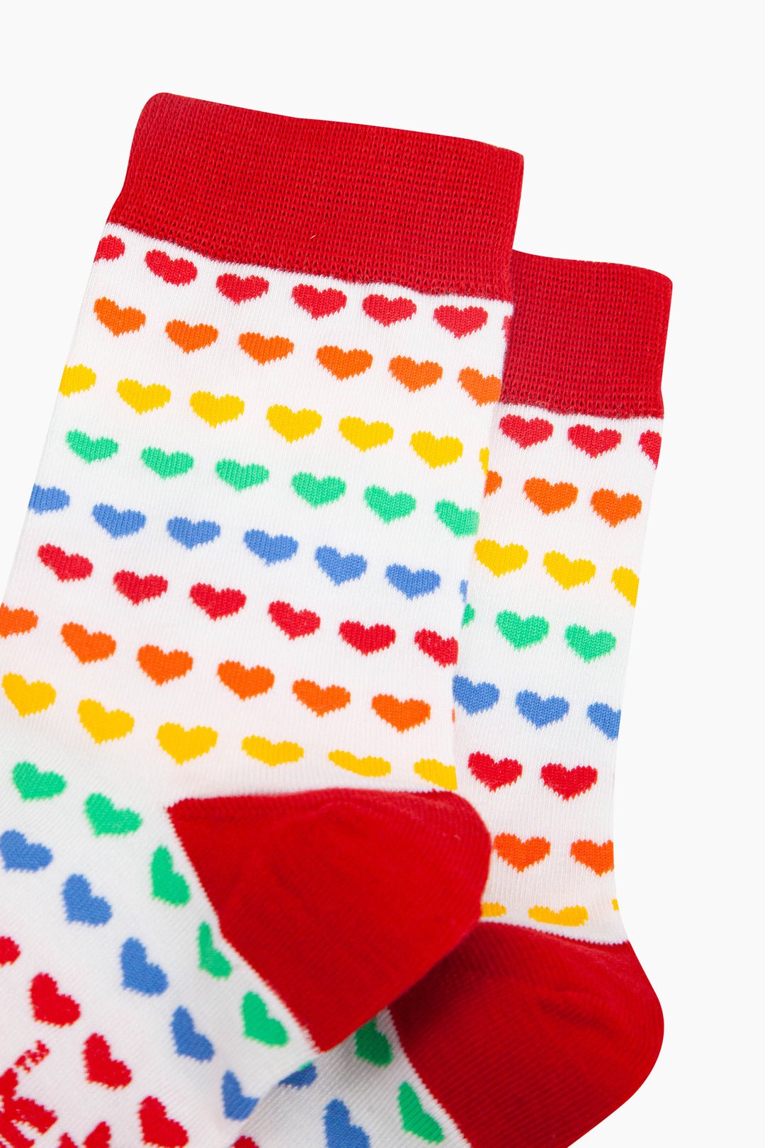 Rainbow-Love-Hearts-Bamboo-Socks-in-White-close-up