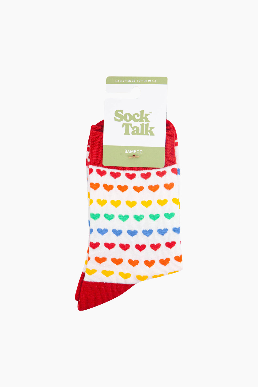 Rainbow-Love-Hearts-Bamboo-Socks-in-White-in-packaging