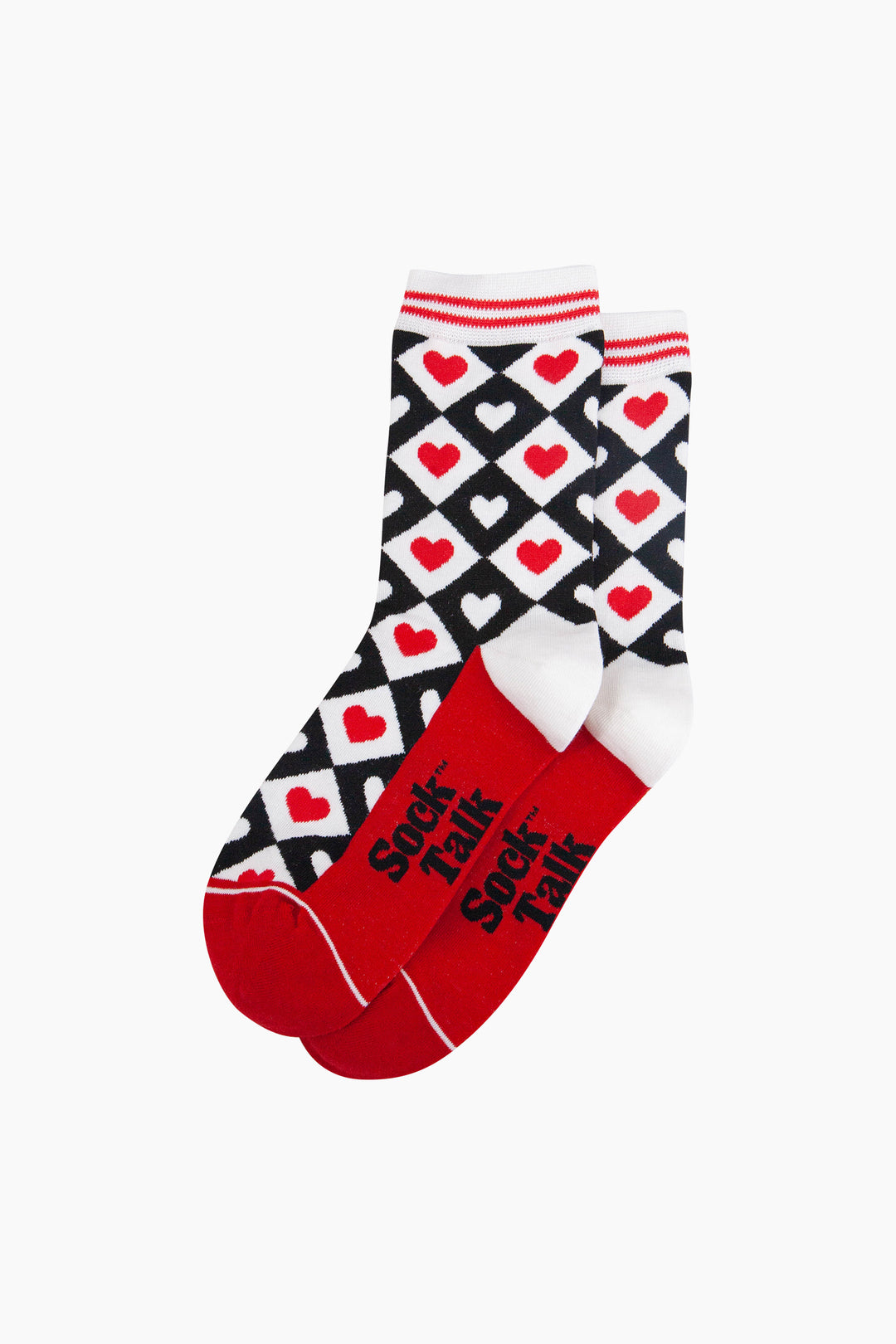 Love-Heart-Diamonds-Bamboo-Socks-in-Red-Flatlay