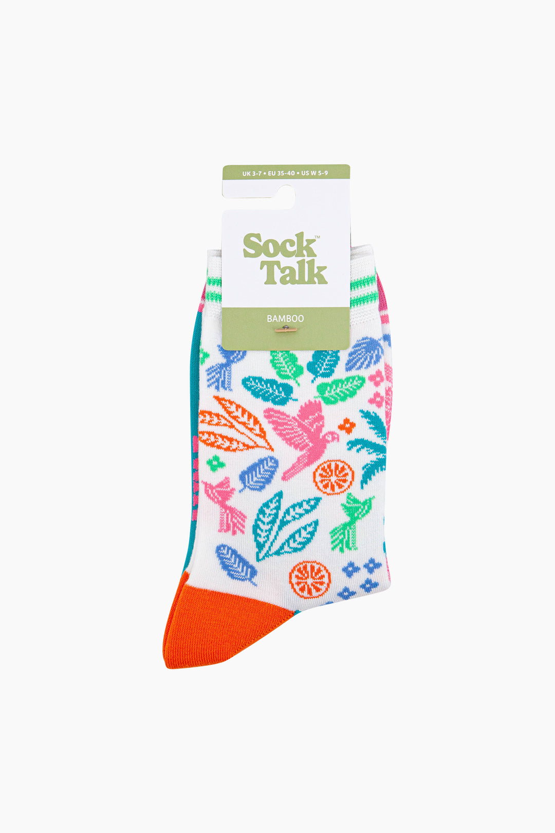 Tropical-Rainforest-Parrot-Bamboo-Socks-in-Multi-In-Packaging
