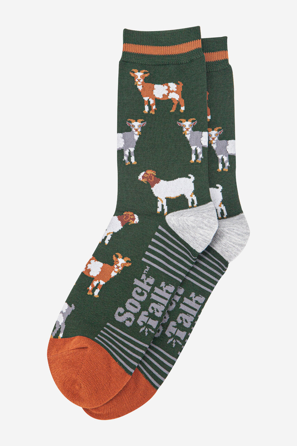 mens-bamboo-socks-khaki-tan-goats-laying-flat