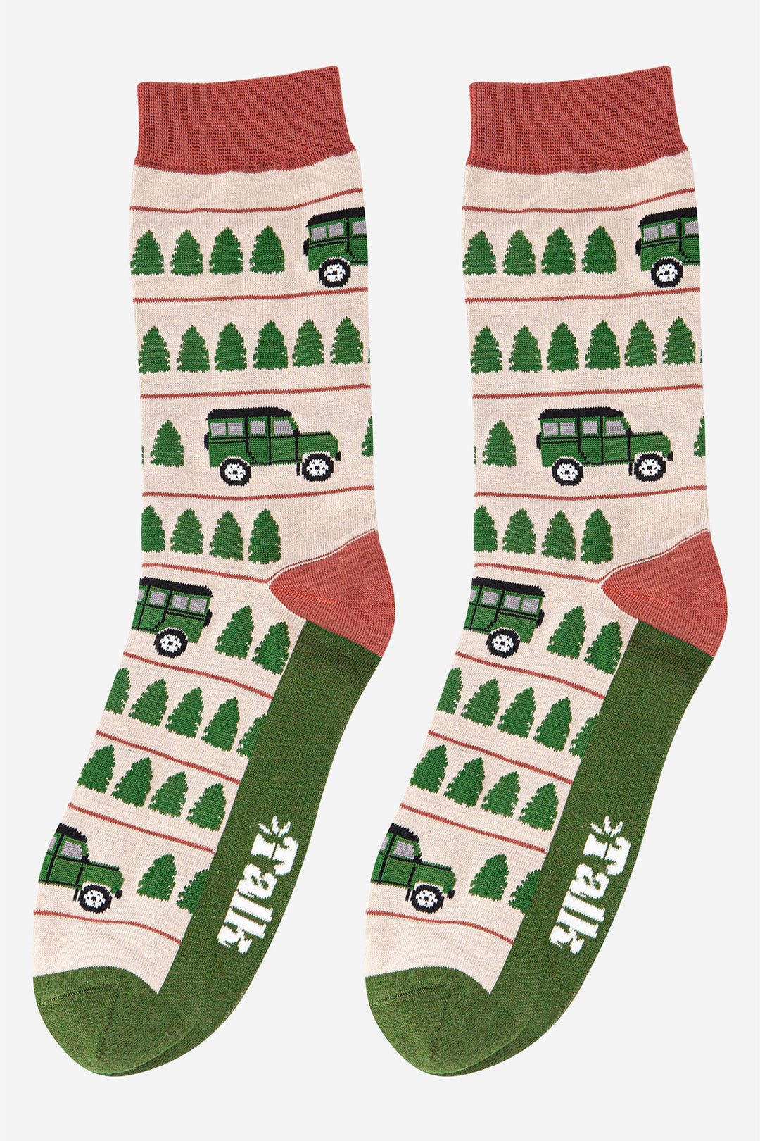 Off-Roader-Bamboo-Crew-Socks-Christmas-Cracker-Gift-Box-in-Cream