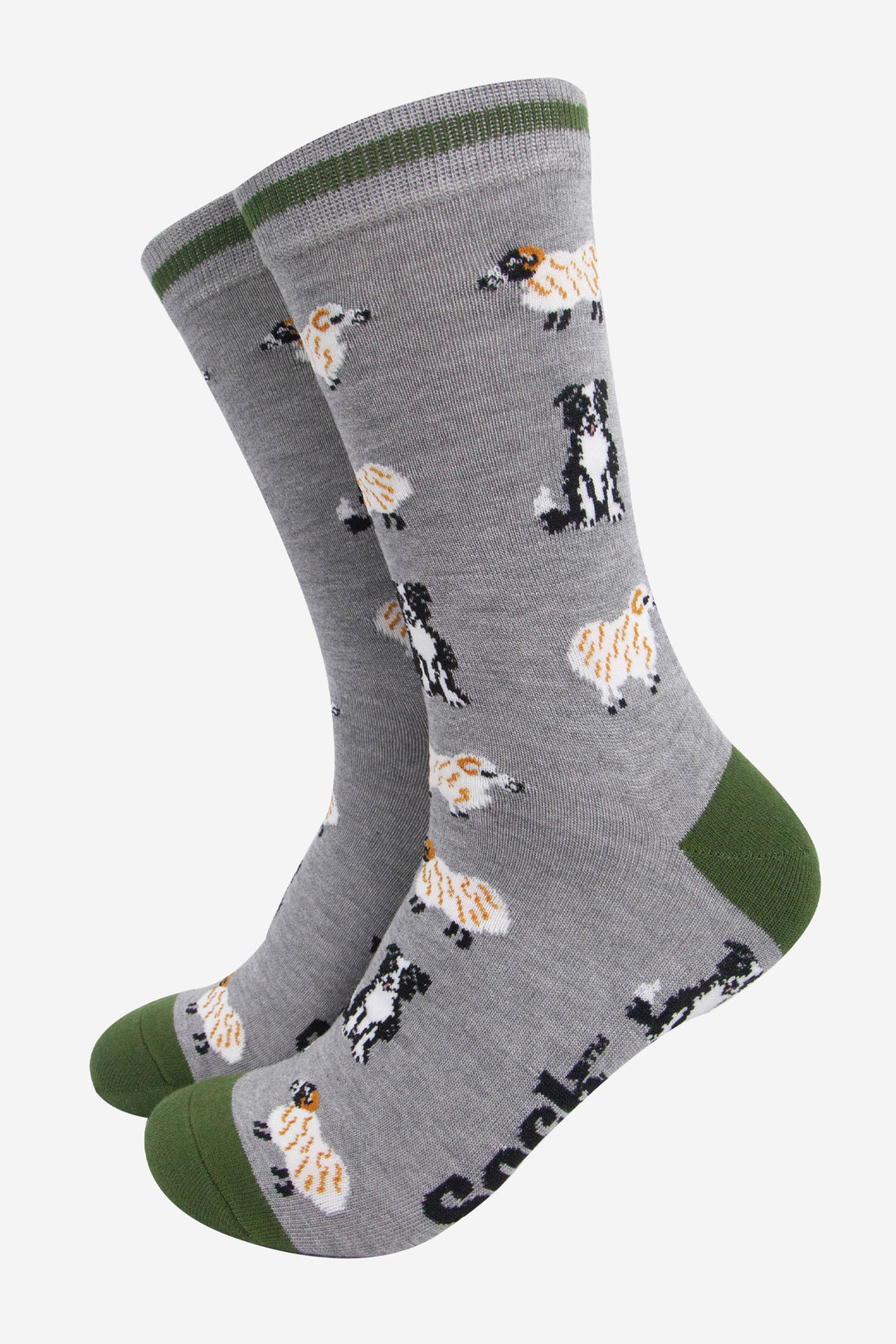 mens-bamboo-socks-grey-marl-green-sheep-and-sheepdog-farm