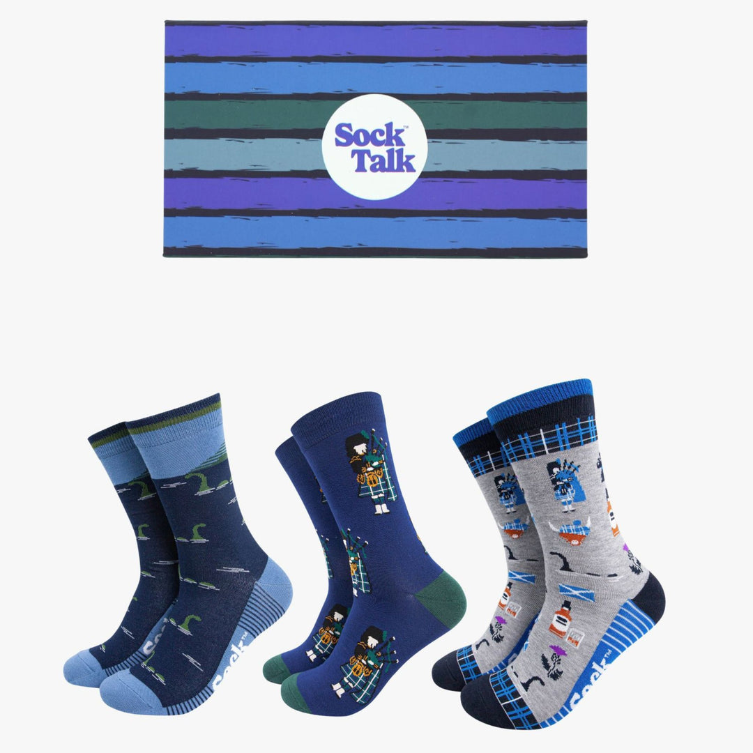 Scottish-Highlands-Bamboo-Socks-Gift-Set