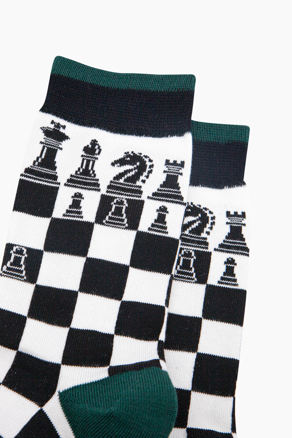 Chess-Bamboo-Socks-in-Black/White-Closeup