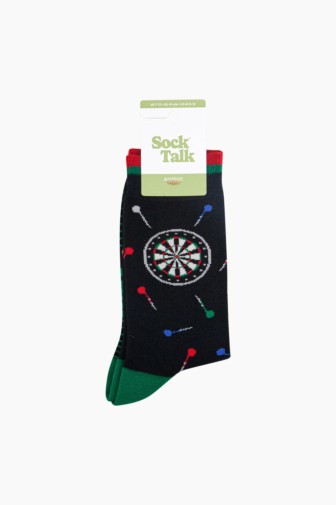 Darts-Bamboo-Socks-in-Black-In-Packaging