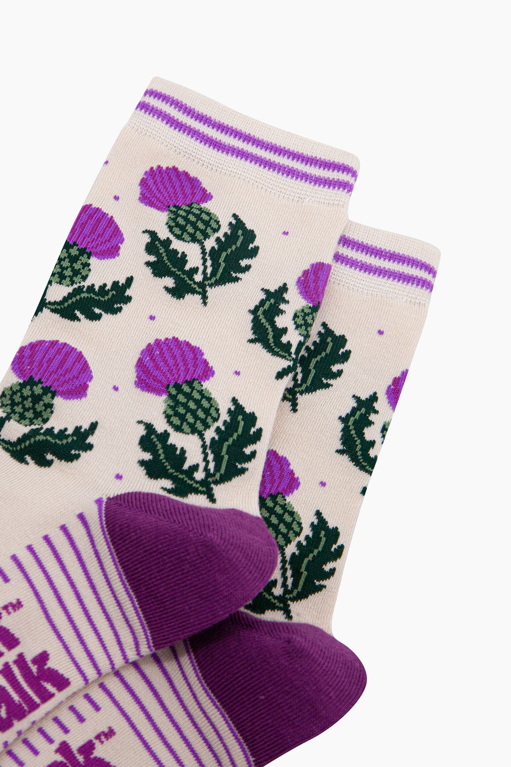 Scottish-Thistles-Bamboo-Socks-in-Cream-Closeup