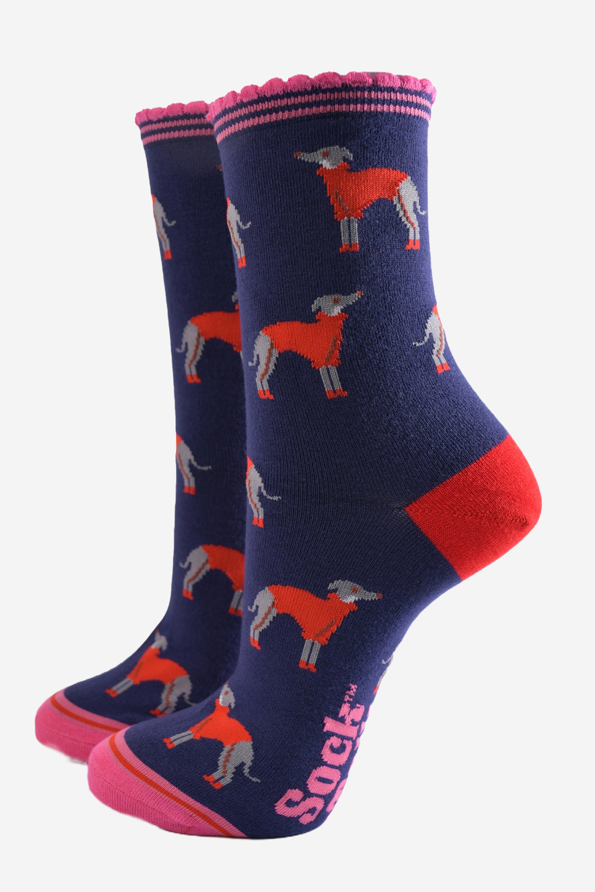 Greyhound dog socks best sale