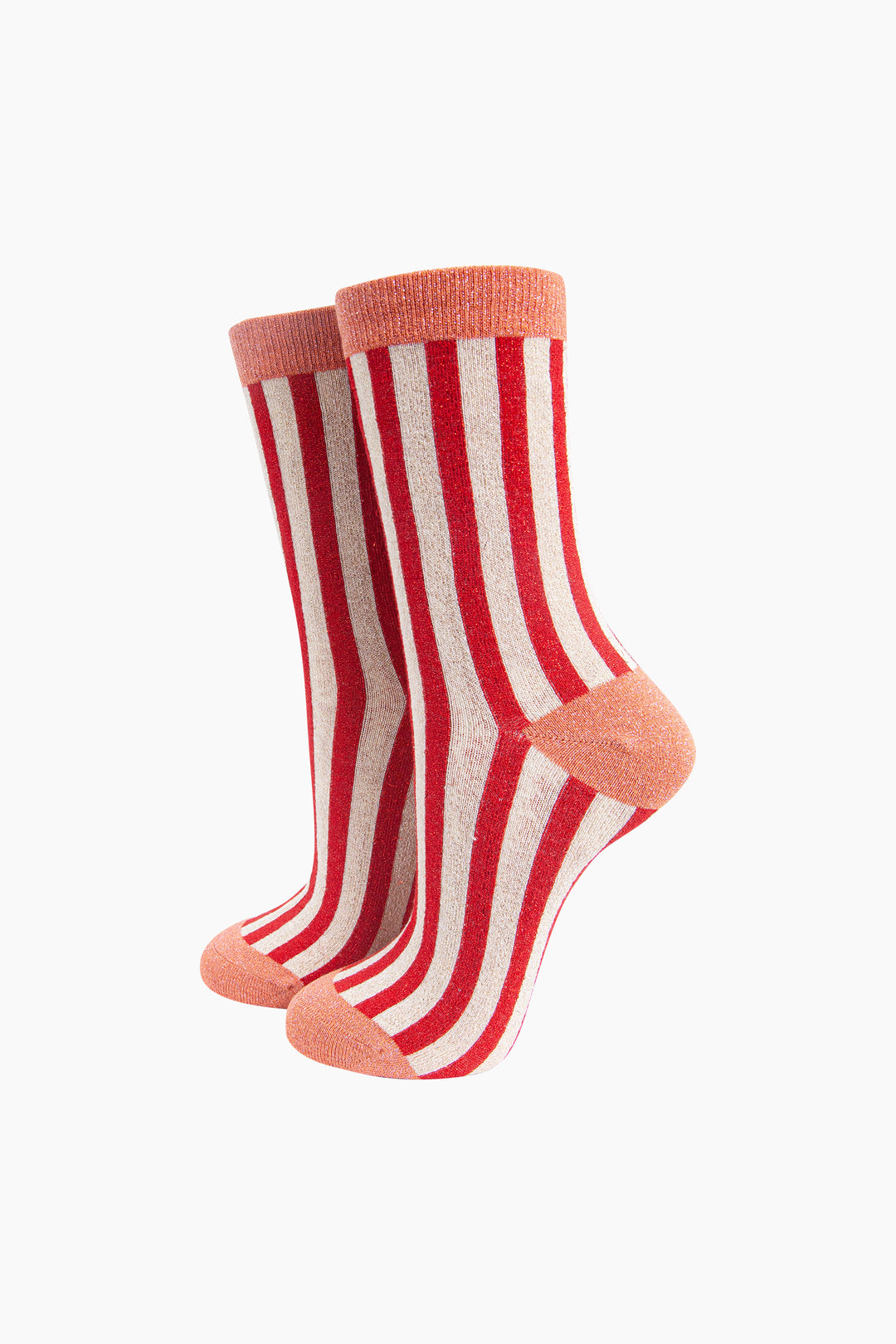 Stripes-Combed-Cotton-Glitter-Socks-in-Red-Orange-mannequin