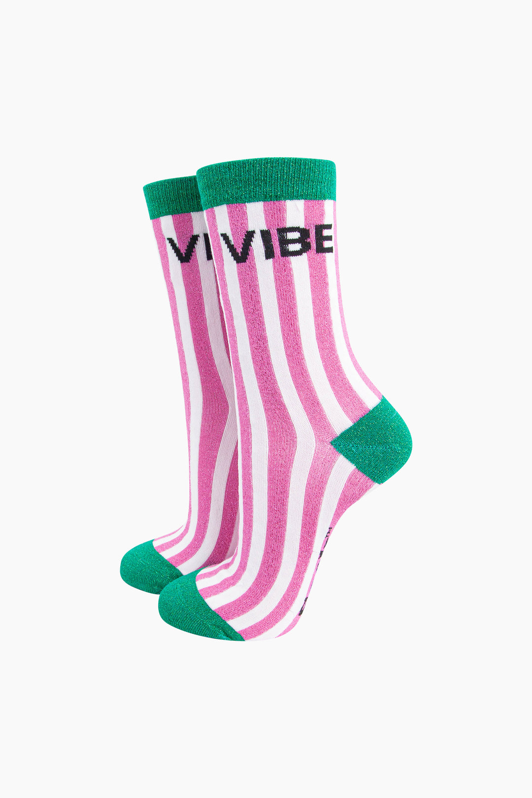 Vibe-Combed-Cotton-Glitter-Socks-in-Green-mannequin