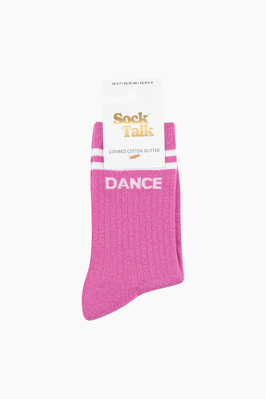 Dance-Combed-Cotton-Glitter-Socks-in-Hot-Pink-in-packaging
