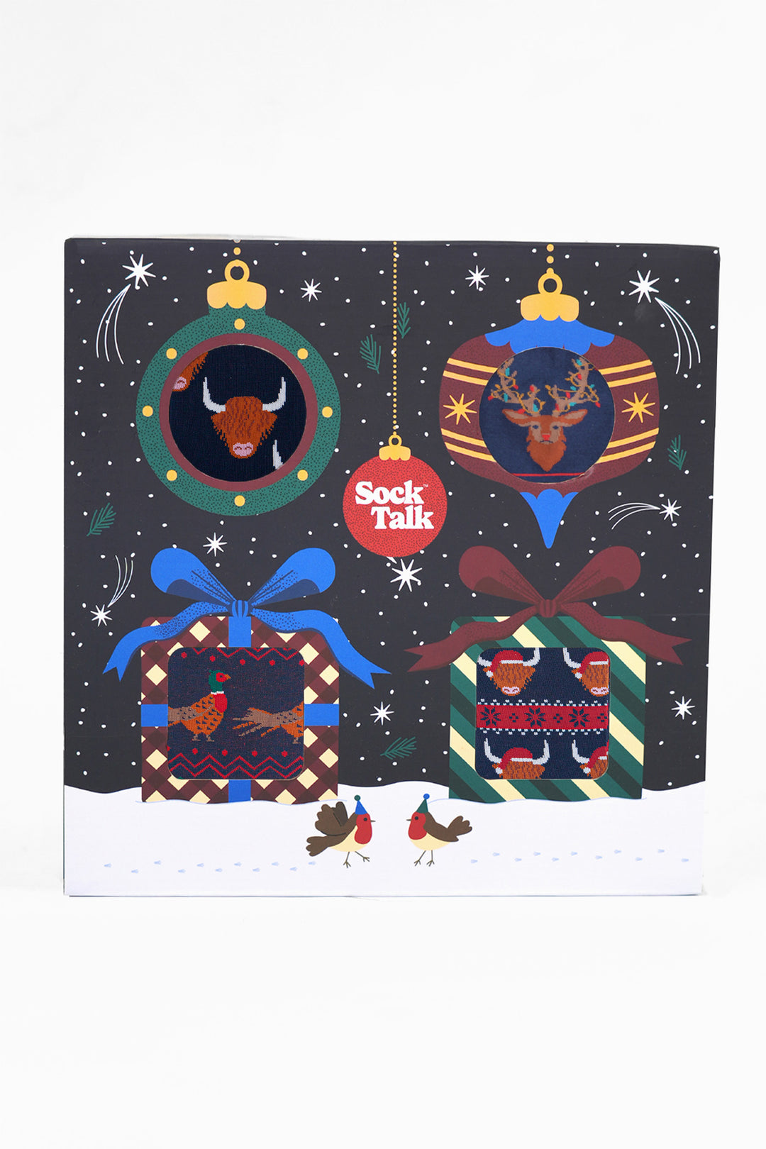 4-Pair-Heritage-Animals-Bamboo-Crew-Socks-Festive-Gift-Set-in-Blue/Red