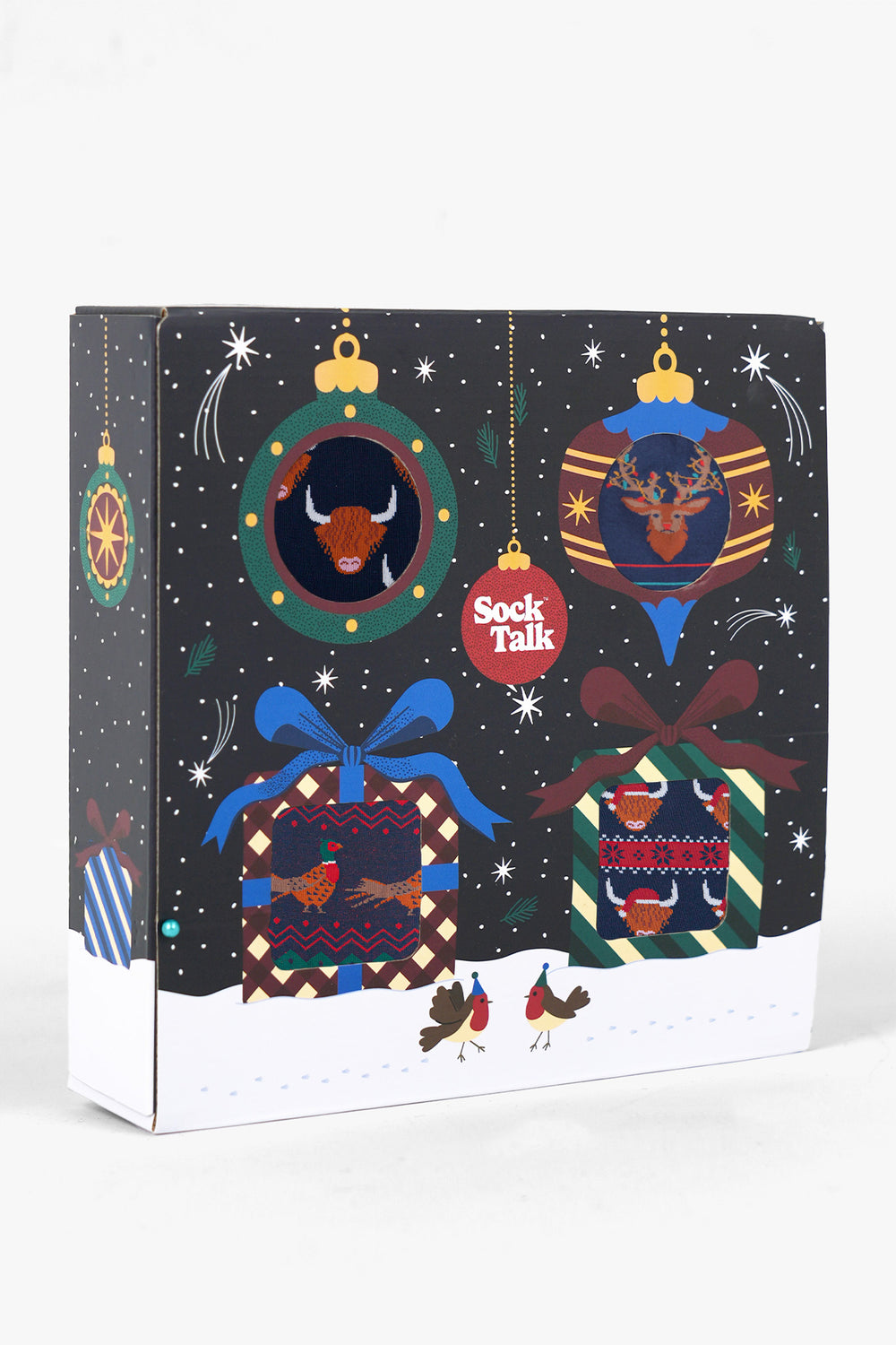 4-Pair-Heritage-Animals-Bamboo-Crew-Socks-Festive-Gift-Set-in-Blue/Red