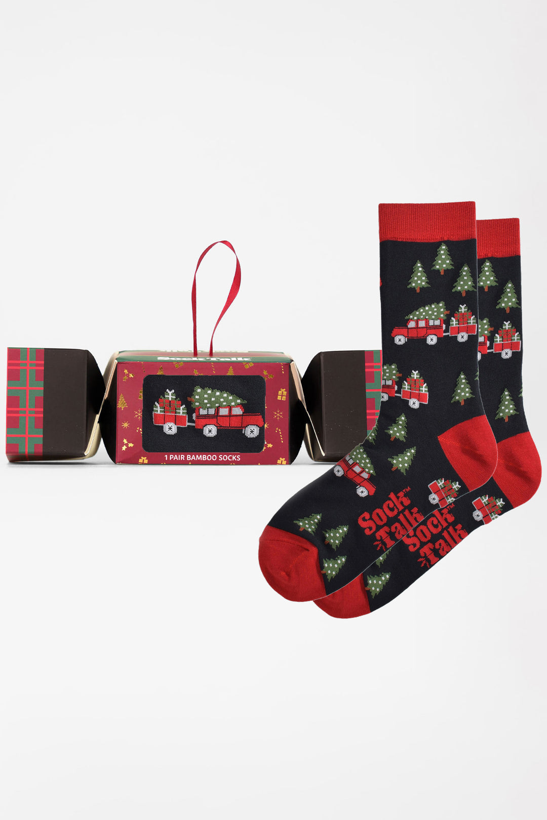 Christmas-Off-Roader-Bamboo-Crew-Socks-Christmas-Cracker-Gift-Box-in-Black