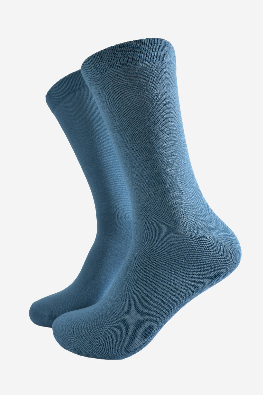 mens plain teal blue bamboo socks