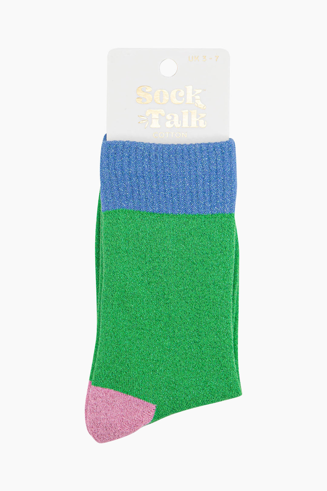 womens-glitter-socks-lime-denim-blue-colour-burst-in-sock-talk-packaging-uk-size-3-7