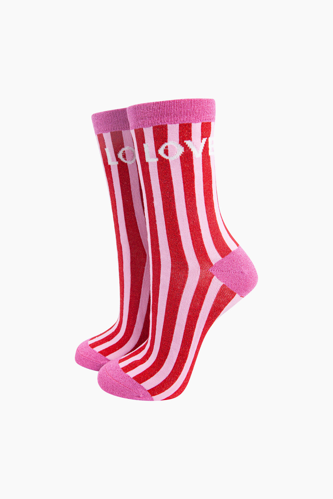 Love-Stripes-Combed-Cotton-Glitter-Socks-in-Red-Pink-mannequin