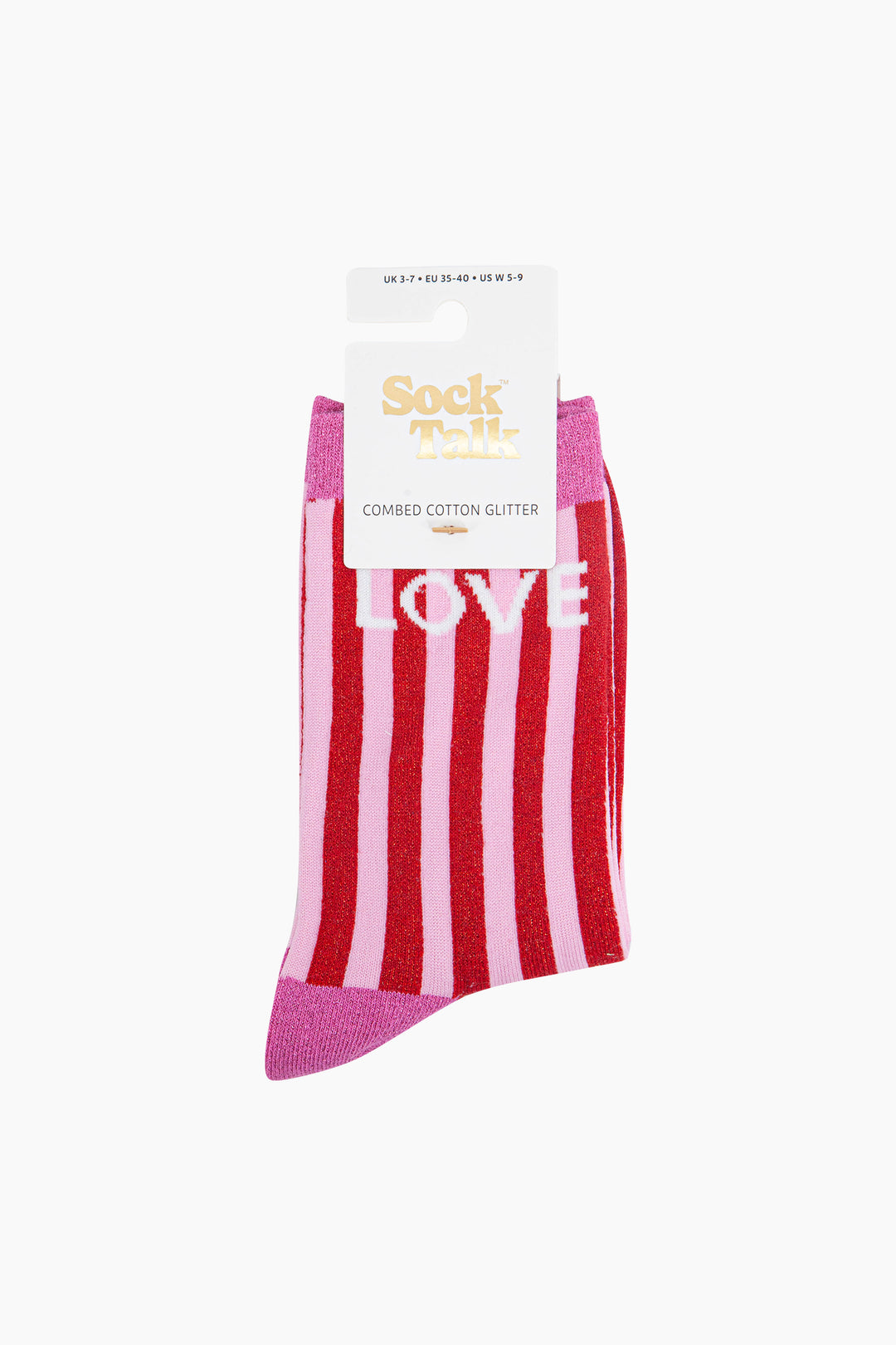 Love-Stripes-Combed-Cotton-Glitter-Socks-in-Red-Pink-in-packaging
