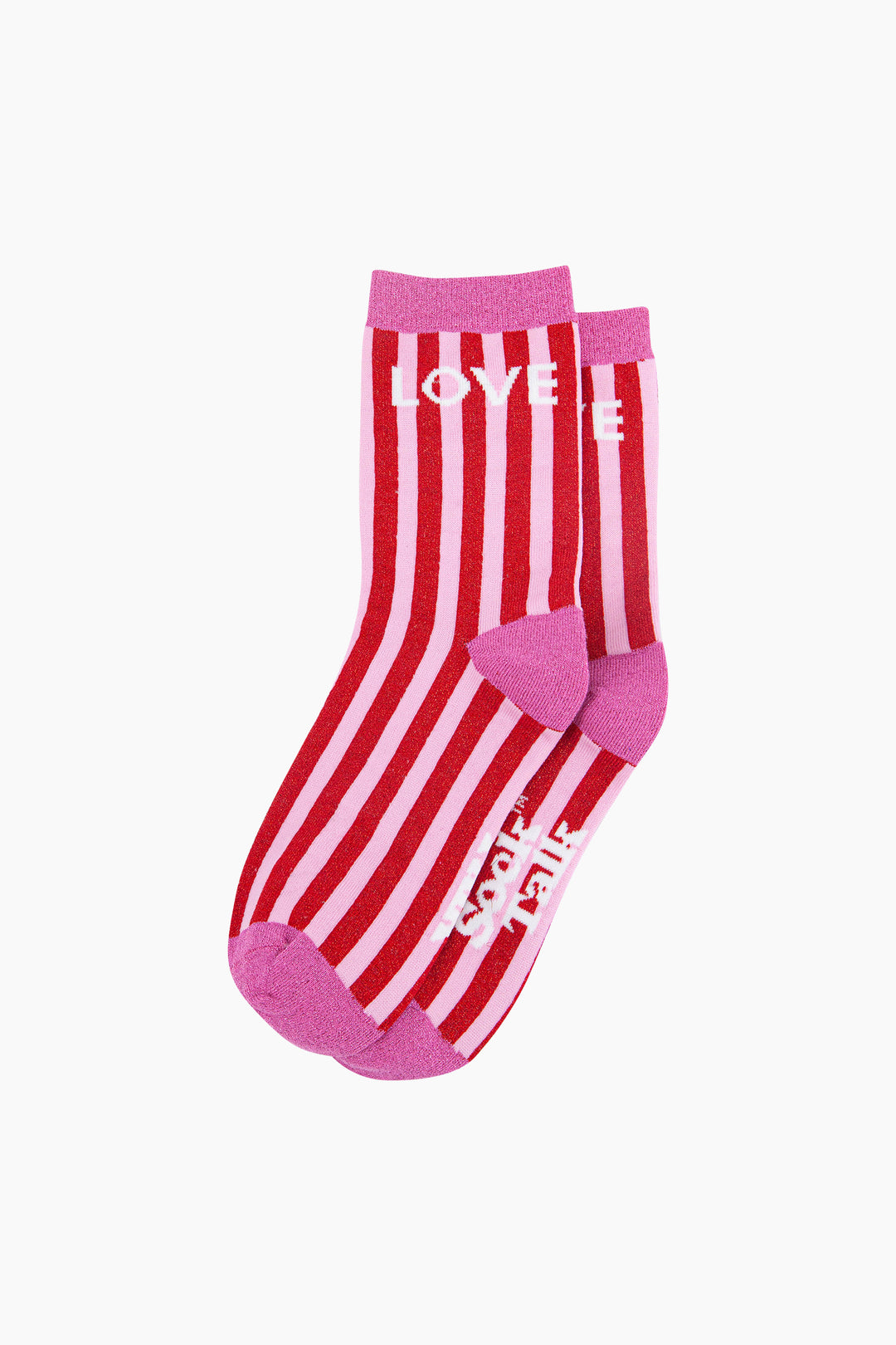 Love-Stripes-Combed-Cotton-Glitter-Socks-in-Red-Pink-flat-lay