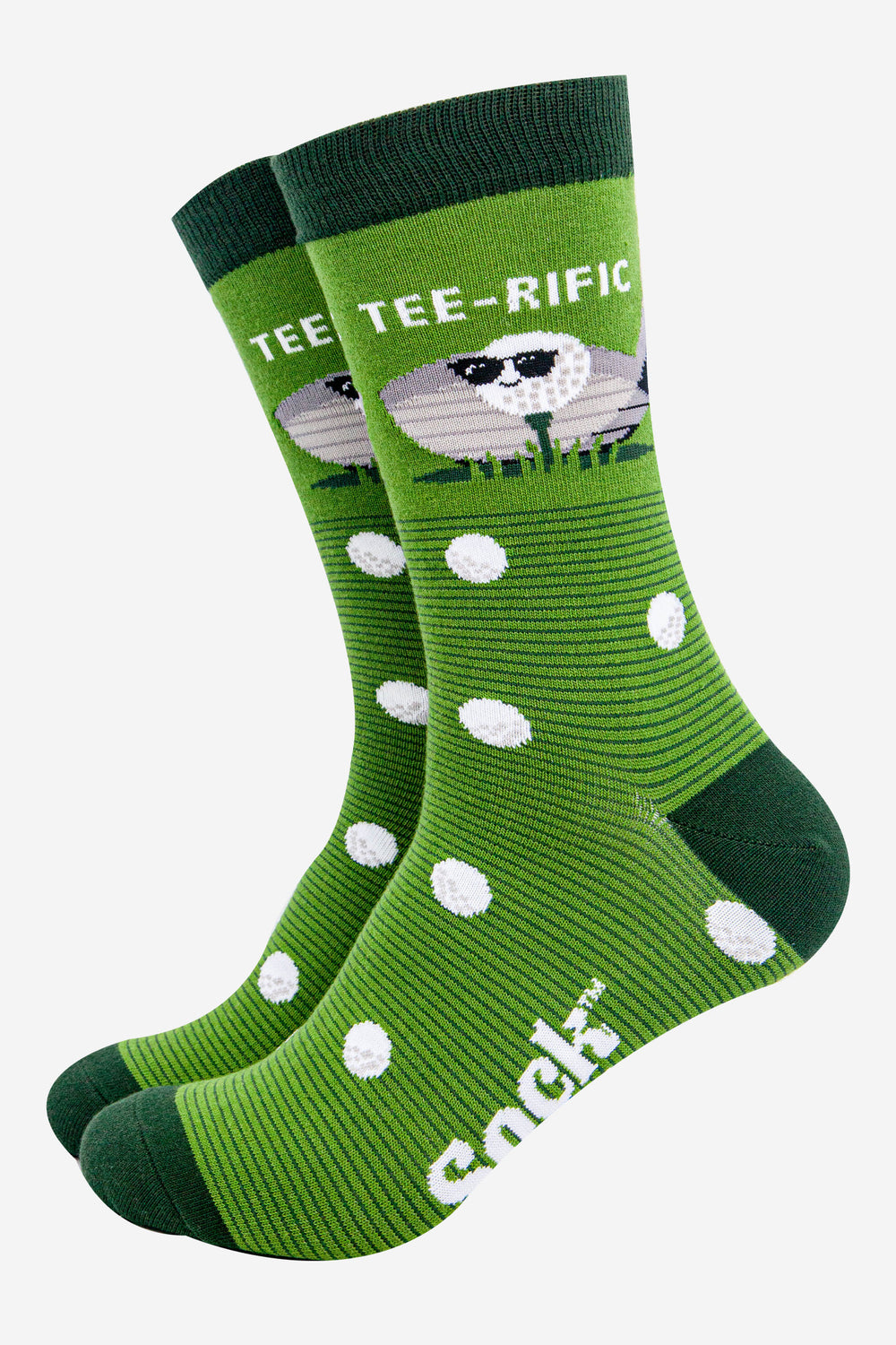mens-combed-cotton-crew-socks-green-teerific-golf-funny