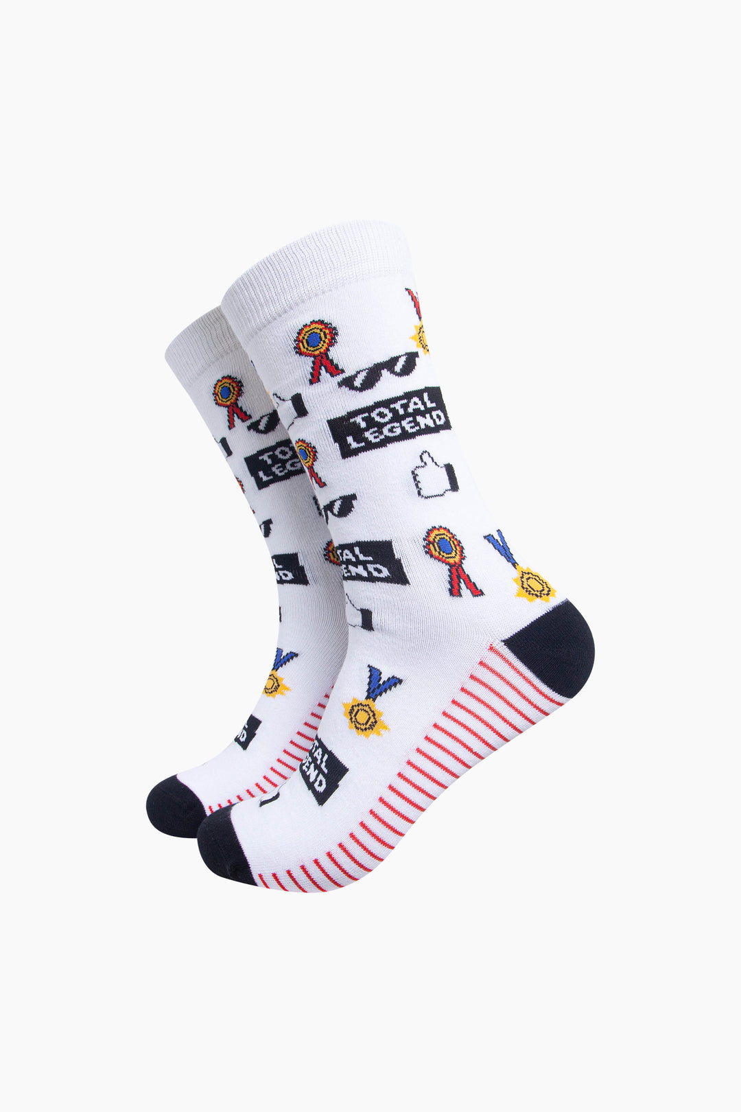 Total-Legend-Combed-Cotton-Socks-in-White-On-Mannequin