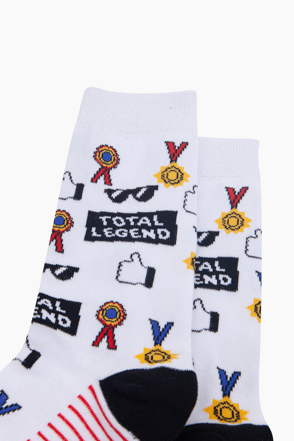 Total-Legend-Combed-Cotton-Socks-in-White-Close-Up