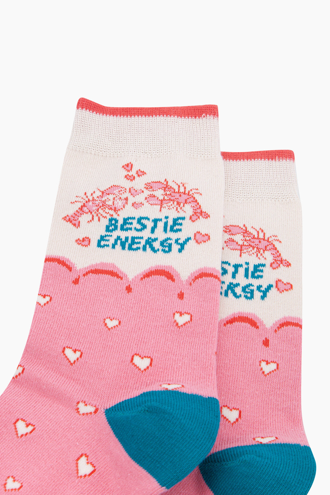 Bestie-Energy-Combed-Cotton-Socks-in-White/Pink-Close-Up