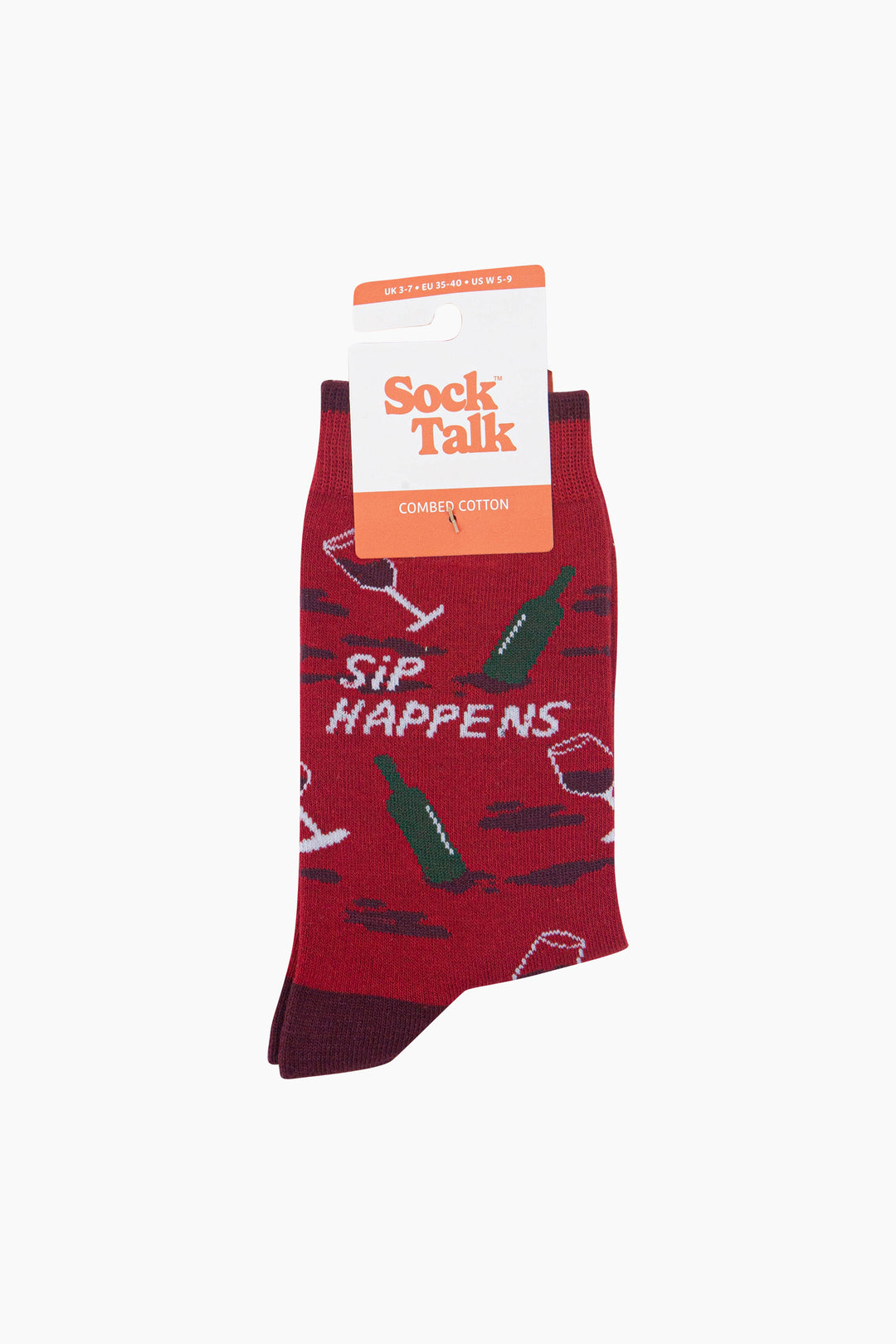Sip-Happens-Combed-Cotton-Socks-in-Red-In-Packaging