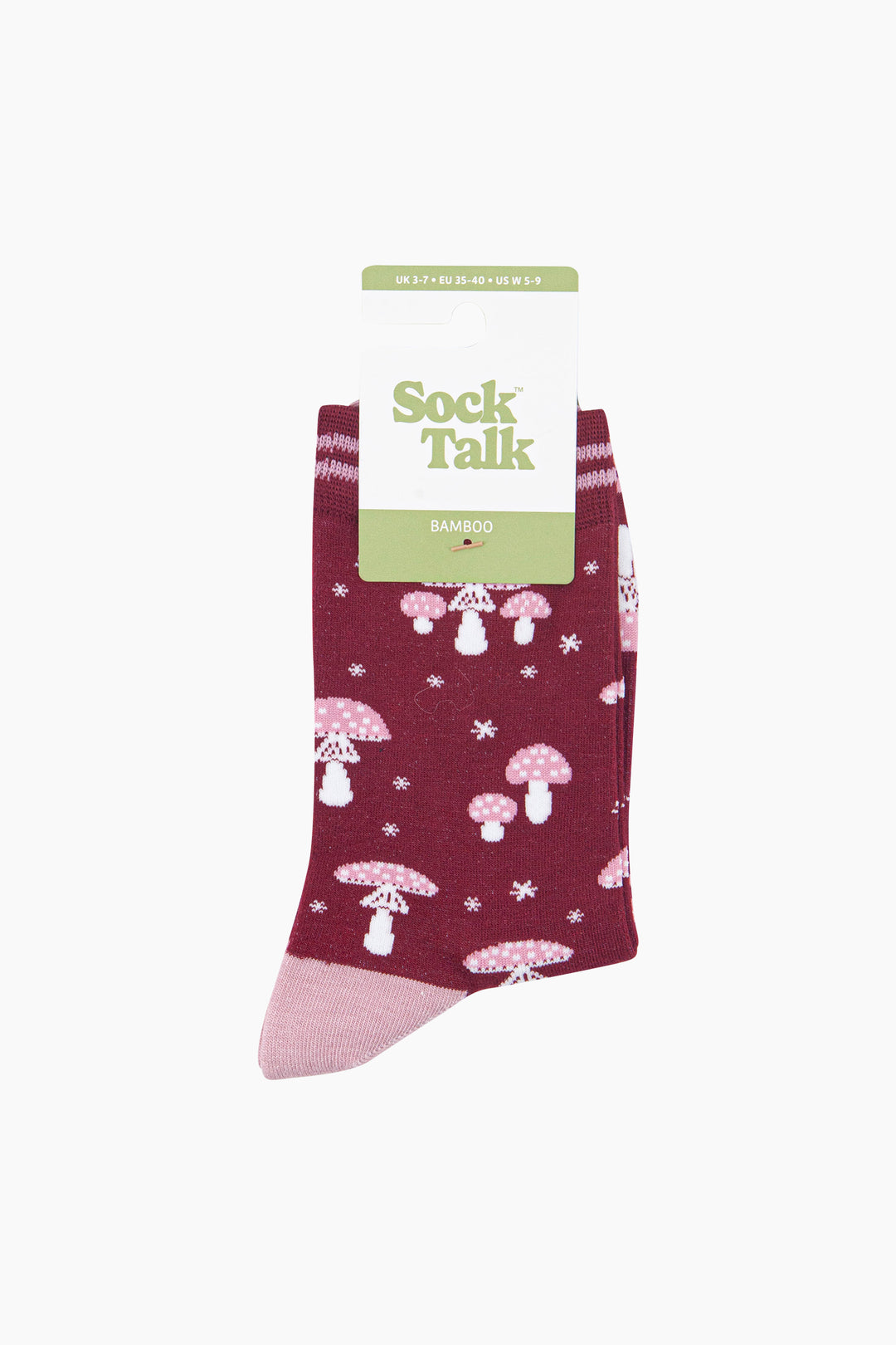 Toadstool-Women's-Bamboo-Socks-in-Red-In-Packaging