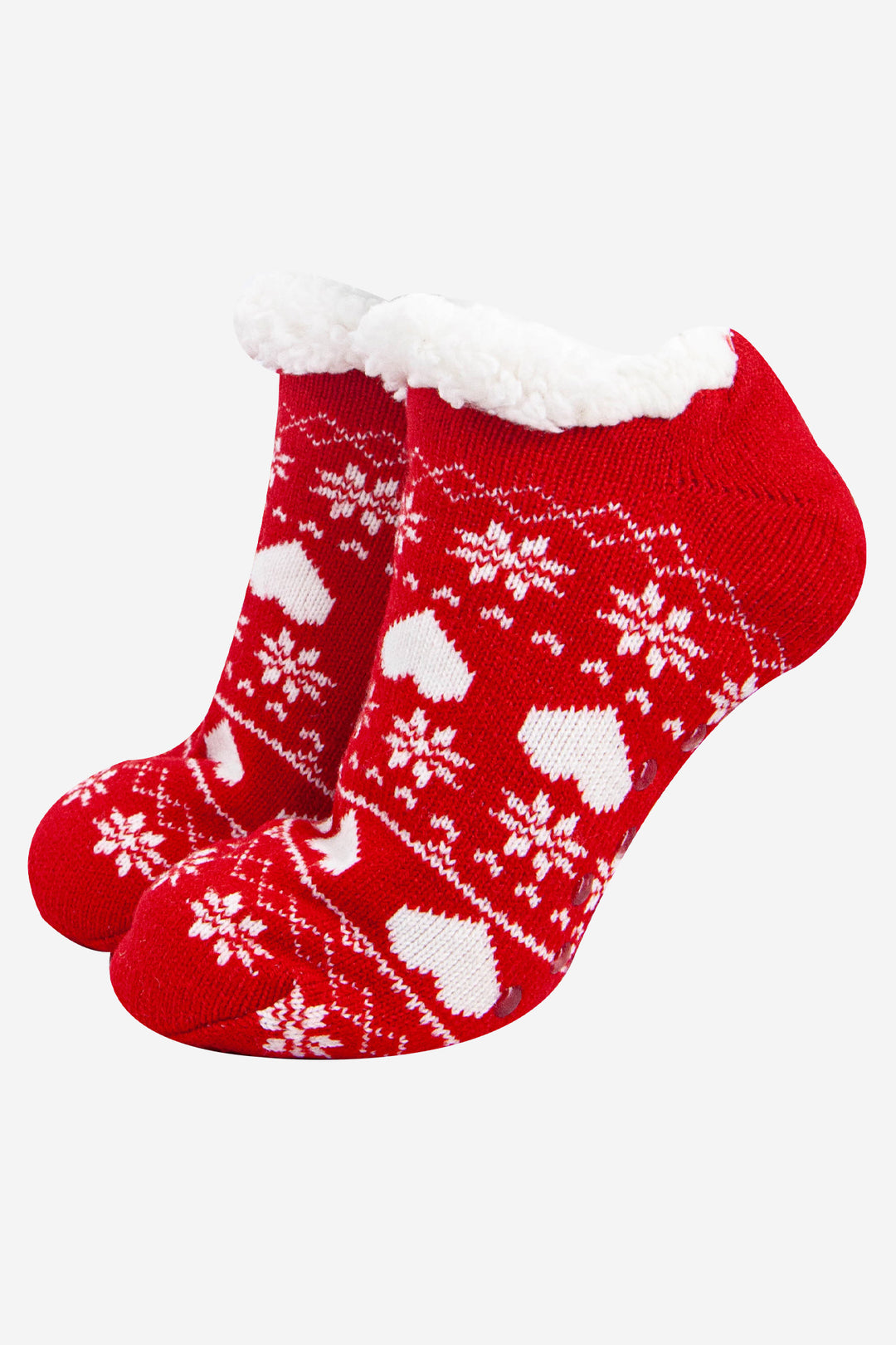 womens-short-slipper-socks-red-fair-isle-love-hearts