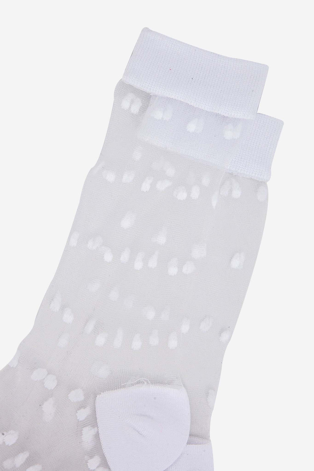 womens-sheer-ankle-socks-white-spots-close-up