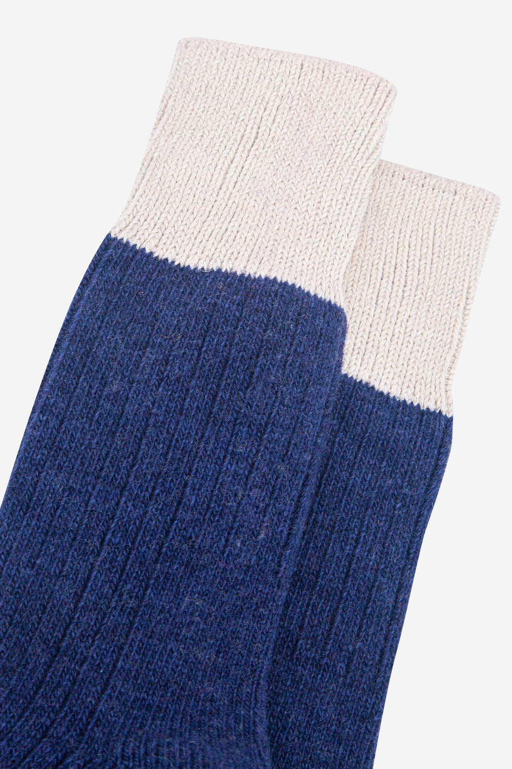 womens-mid-calf-socks-navy-blue-cream-colour-block-close-up-glitter-cuffs